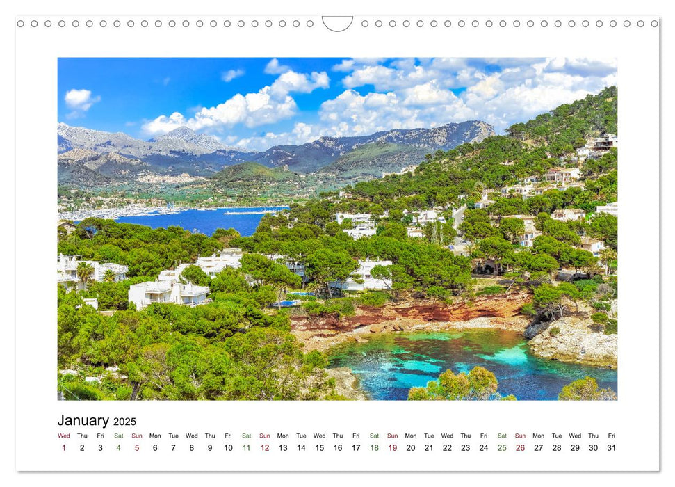 Mallorca Dreamlike Balearic Island (CALVENDO Monthly Calendar 2025)