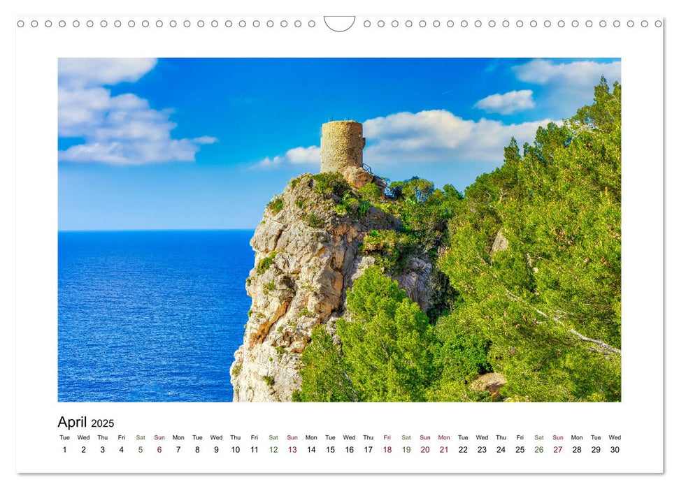 Mallorca Dreamlike Balearic Island (CALVENDO Monthly Calendar 2025)