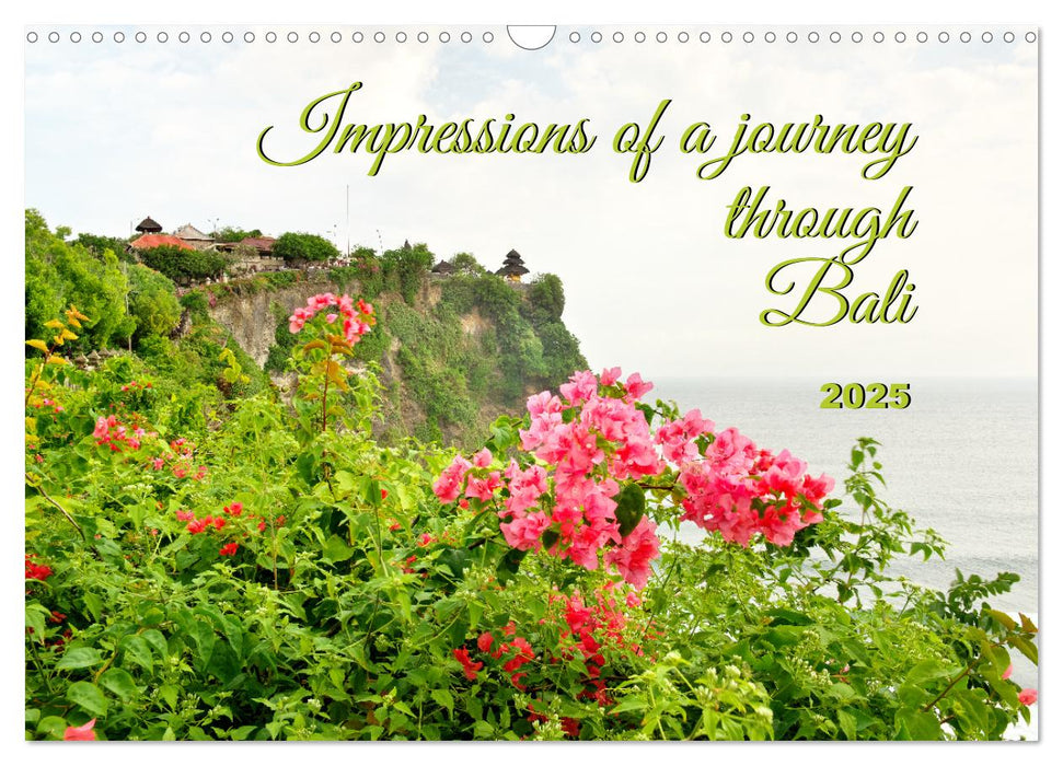 Impressions of a journey through Bali (CALVENDO Monthly Calendar 2025)