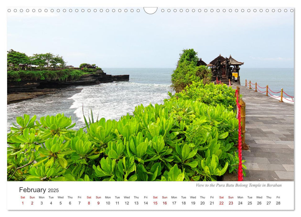 Impressions of a journey through Bali (CALVENDO Monthly Calendar 2025)