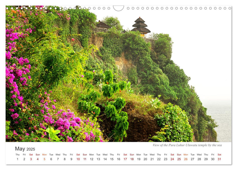 Impressions of a journey through Bali (CALVENDO Monthly Calendar 2025)