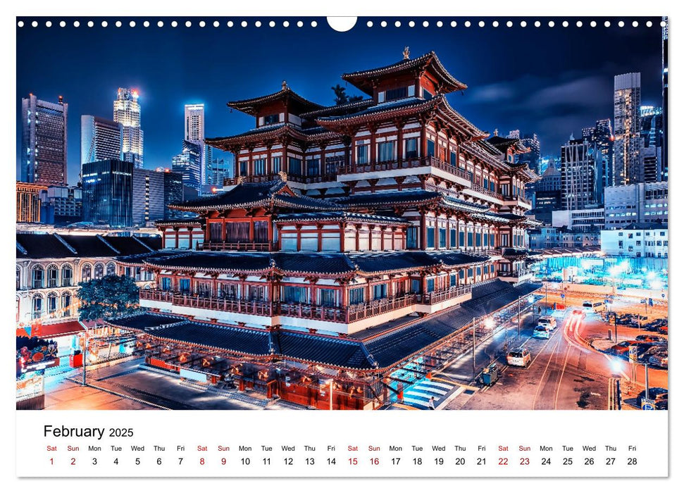 Amazing Singapore (CALVENDO Monthly Calendar 2025)