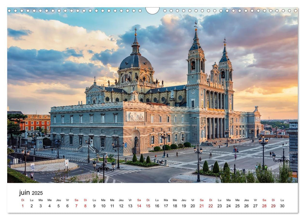 Stupéfiante Espagne (CALVENDO Calendrier mensuel 2025)