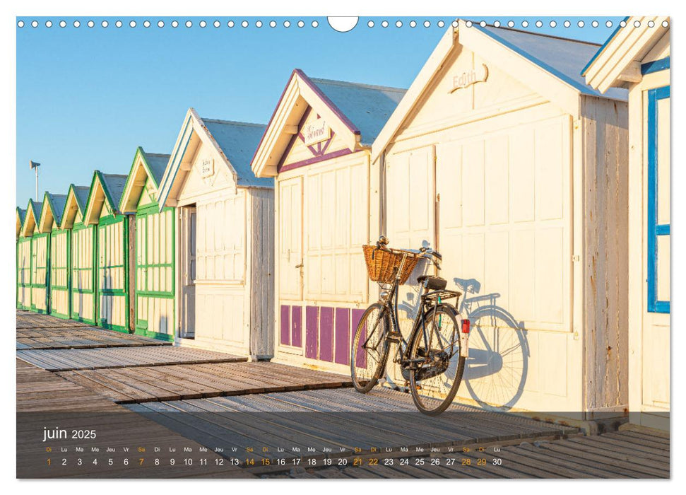 Baie de Somme Cabines de Cayeux-sur-mer (CALVENDO Calendrier mensuel 2025)