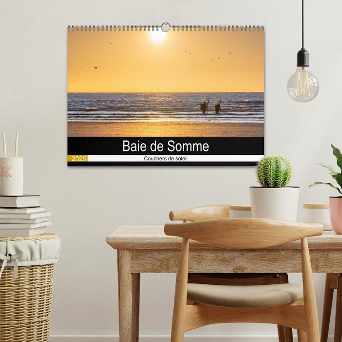 Baie de Somme Couchers de soleil (CALVENDO Calendrier mensuel 2025)