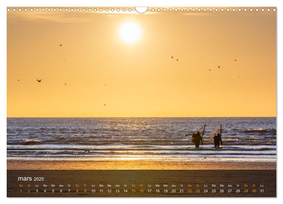 Baie de Somme Couchers de soleil (CALVENDO Calendrier mensuel 2025)