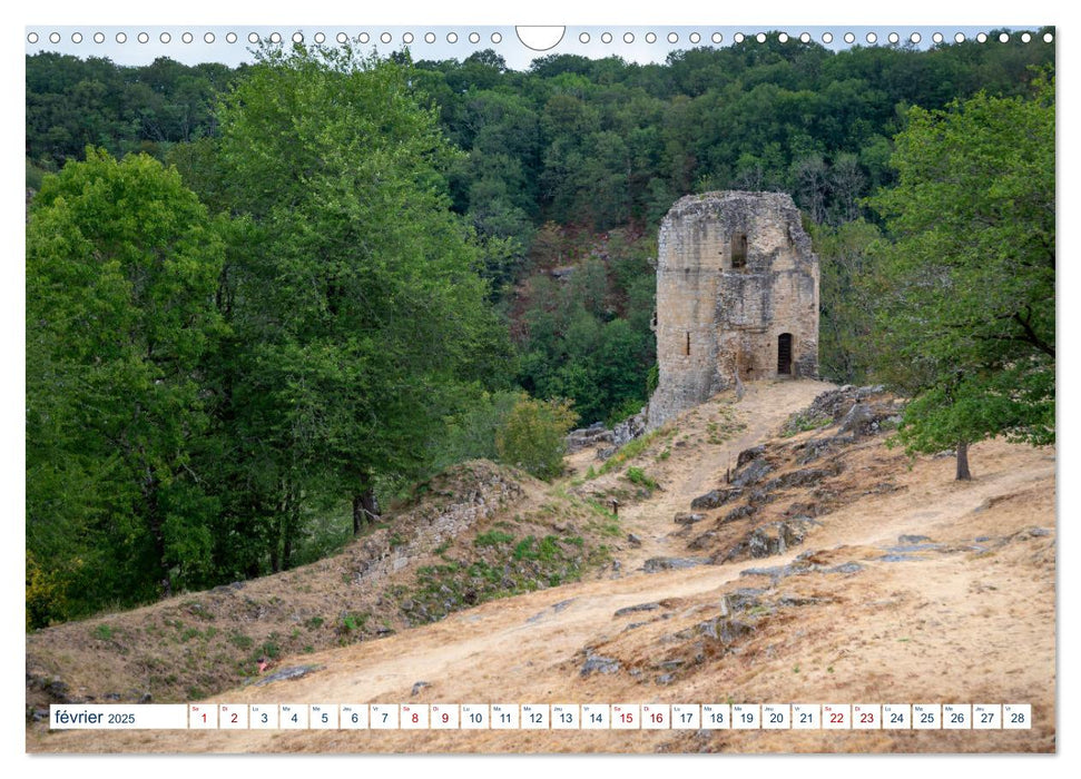 Le Bas Berry, entre Langue d'Oc et Langue d'Oil (CALVENDO Calendrier mensuel 2025)