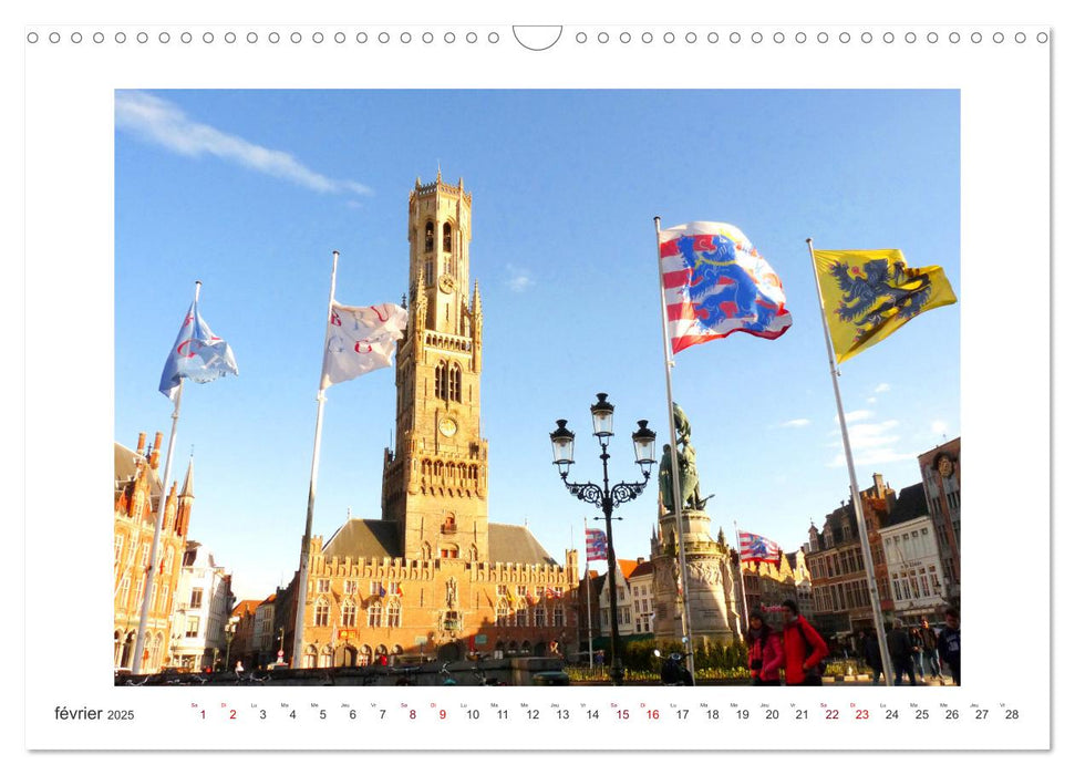 Profiter de Bruges (CALVENDO Calendrier mensuel 2025)