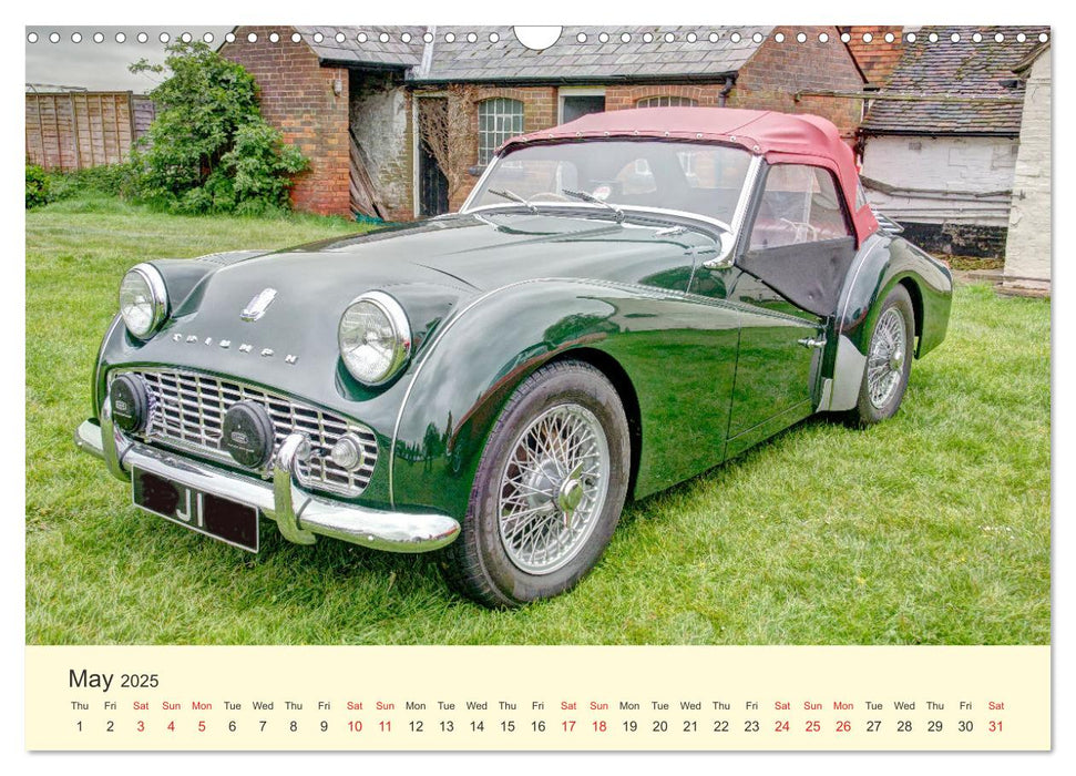 Iconic British Cars (CALVENDO Monthly Calendar 2025)