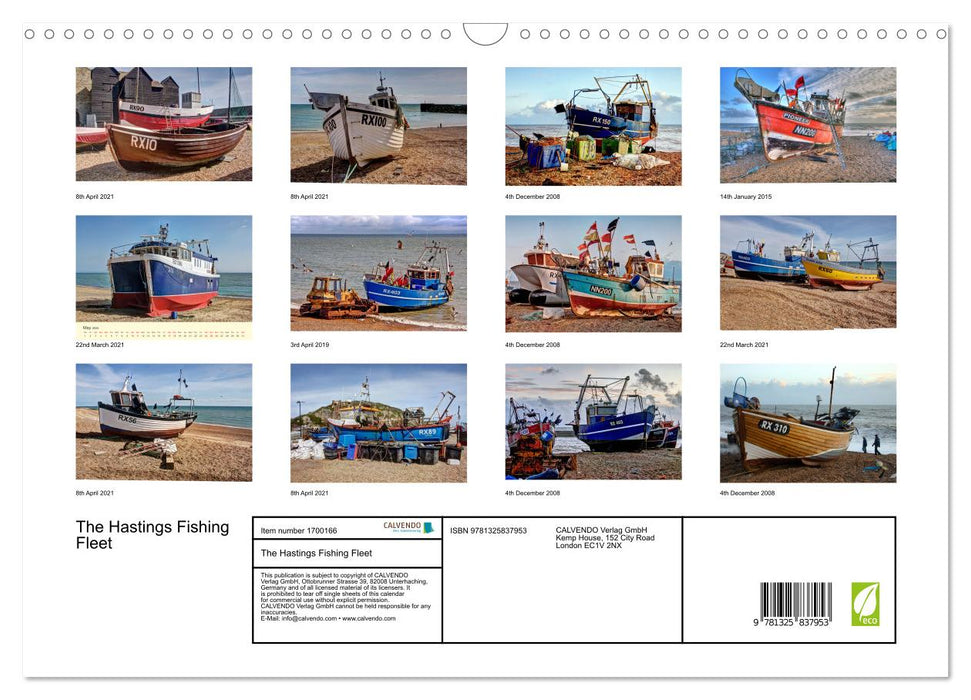 The Hastings Fishing Fleet (CALVENDO Monthly Calendar 2025)