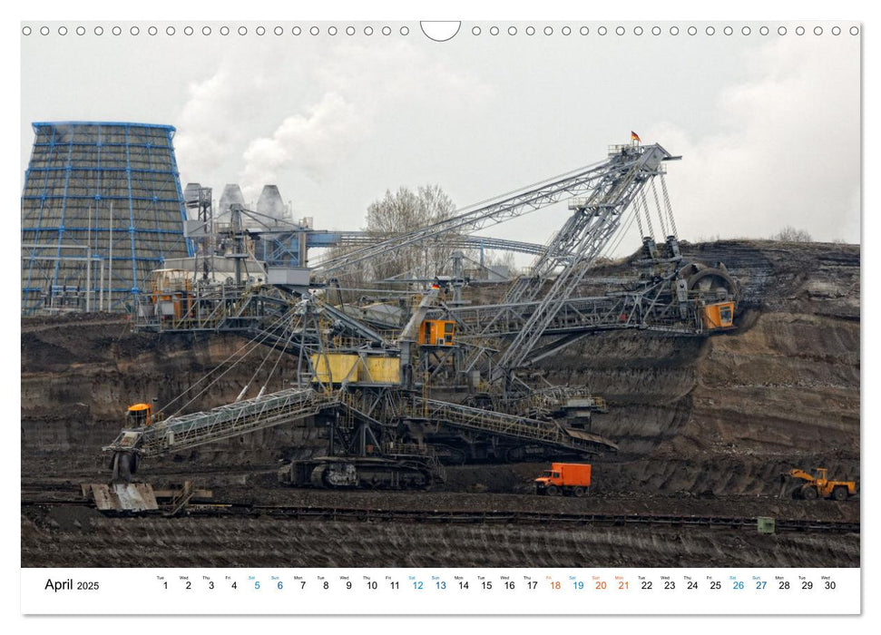 Mining machines in action - Various open-pit mines (CALVENDO Monthly Calendar 2025)