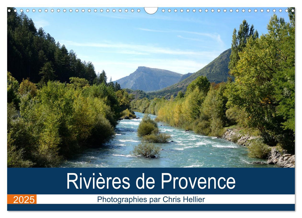 Rivières de Provence (CALVENDO Calendrier mensuel 2025)