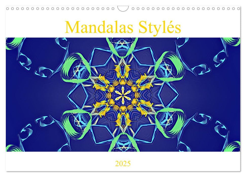 Mandalas Stylés (CALVENDO Calendrier mensuel 2025)