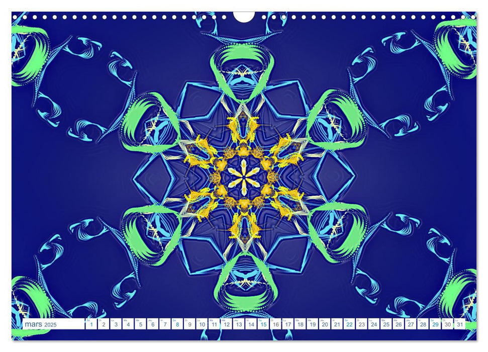 Mandalas Stylés (CALVENDO Calendrier mensuel 2025)