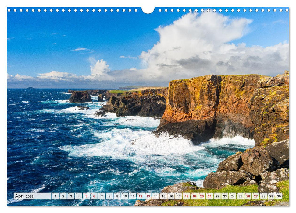 Scotland's Northern Isles - The Orkney and Shetland Islands (CALVENDO Monthly Calendar 2025)