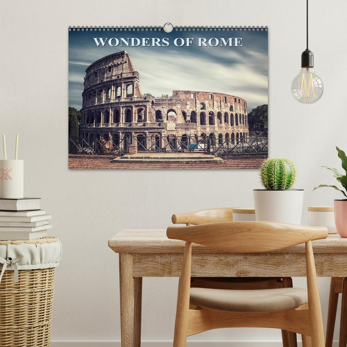 Wonders of Rome (CALVENDO Monthly Calendar 2025)