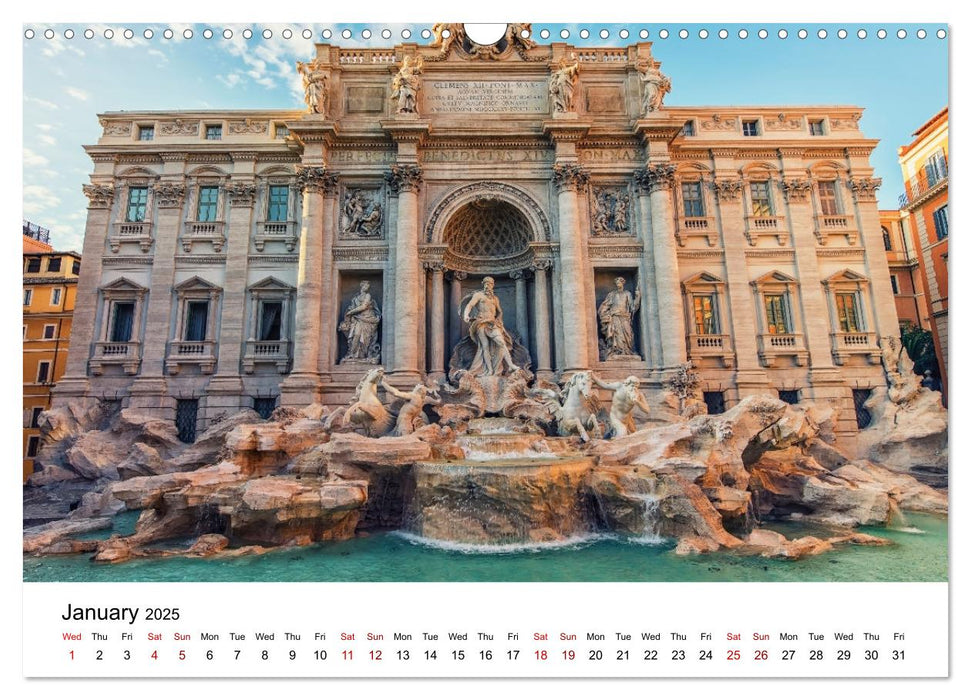 Wonders of Rome (CALVENDO Monthly Calendar 2025)