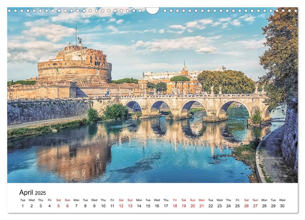 Wonders of Rome (CALVENDO Monthly Calendar 2025)