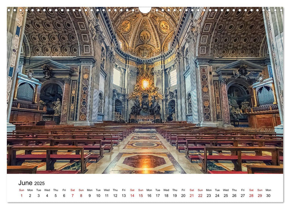 Wonders of Rome (CALVENDO Monthly Calendar 2025)