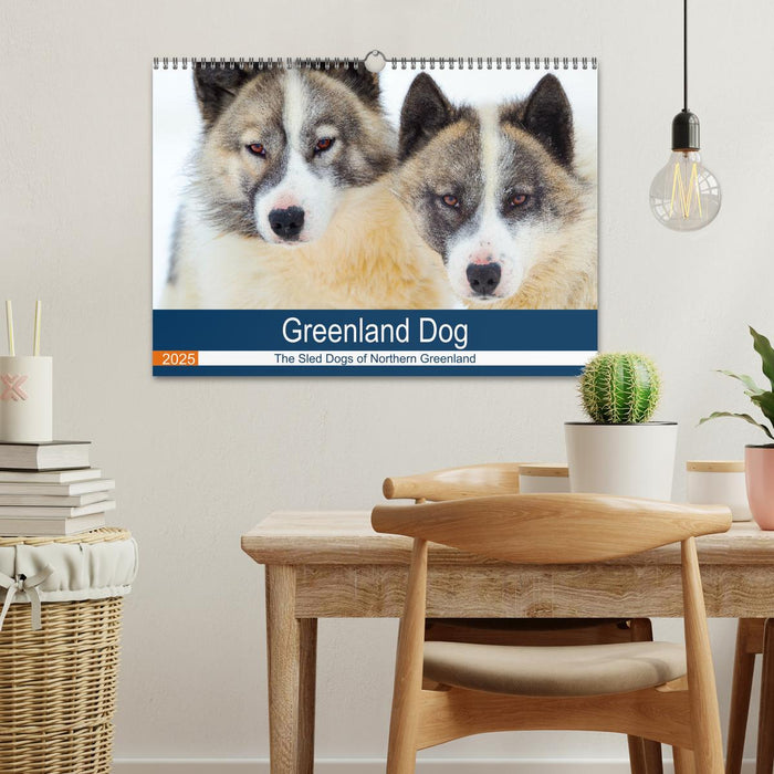 Greenland Dog - The Sled Dogs of Northern Greenland (CALVENDO Monthly Calendar 2025)