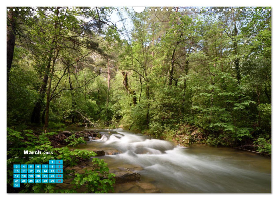 Rivers of Provence (CALVENDO Monthly Calendar 2025)