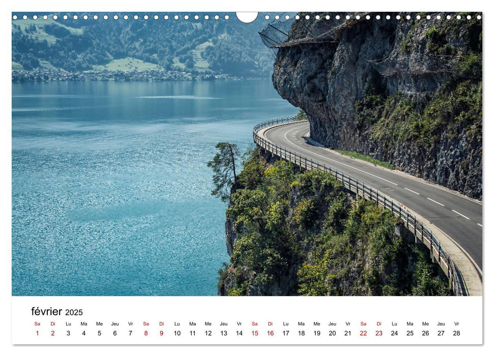 Visite de la Suisse (CALVENDO Calendrier mensuel 2025)