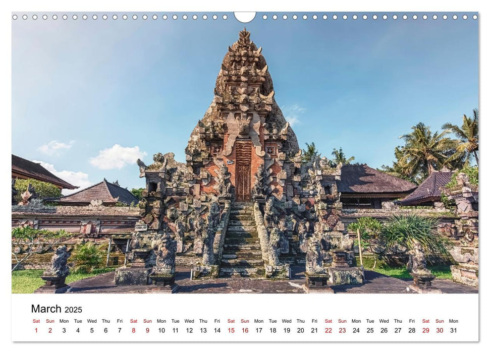 Bali, The Island Of Gods (CALVENDO Monthly Calendar 2025)