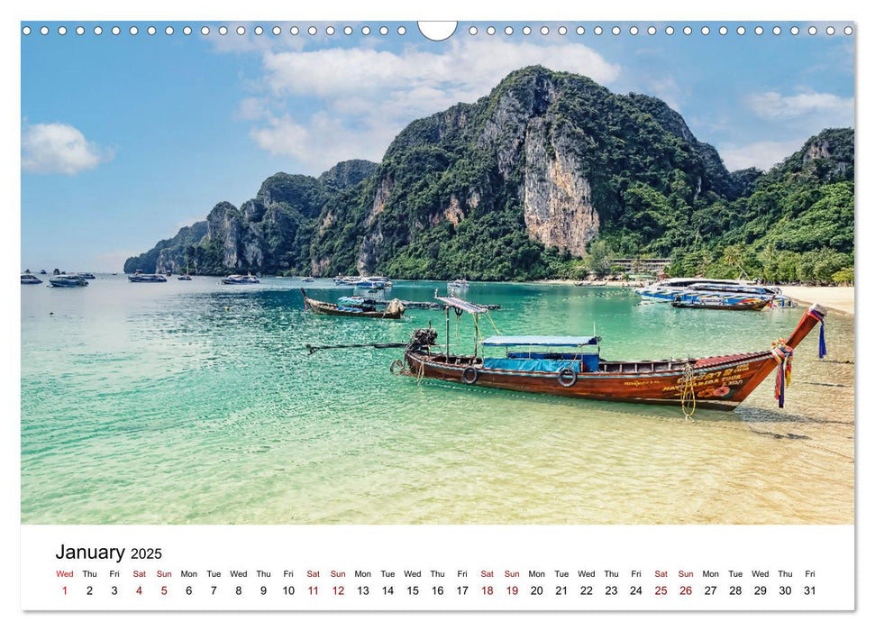 Thailand's Island Paradise (CALVENDO Monthly Calendar 2025)