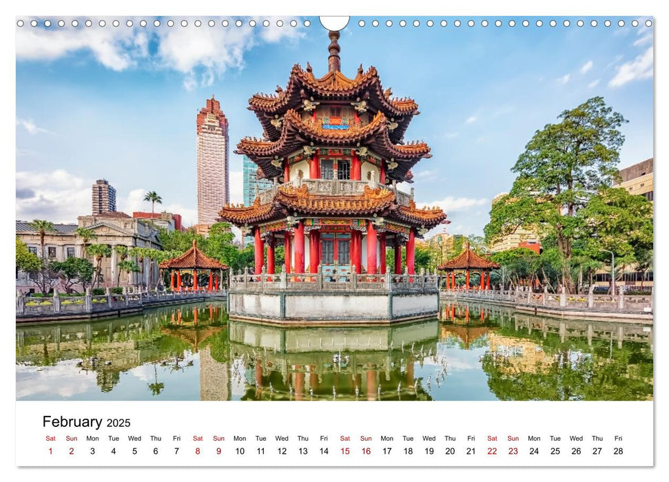 A Journey In Taipei (CALVENDO Monthly Calendar 2025)