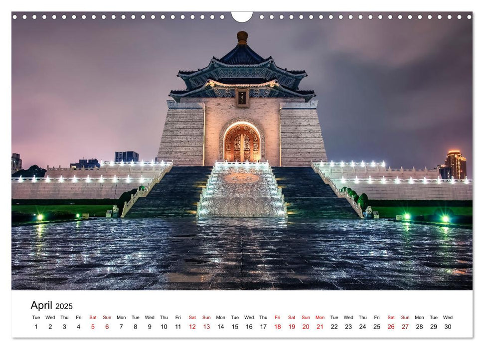 A Journey In Taipei (CALVENDO Monthly Calendar 2025)