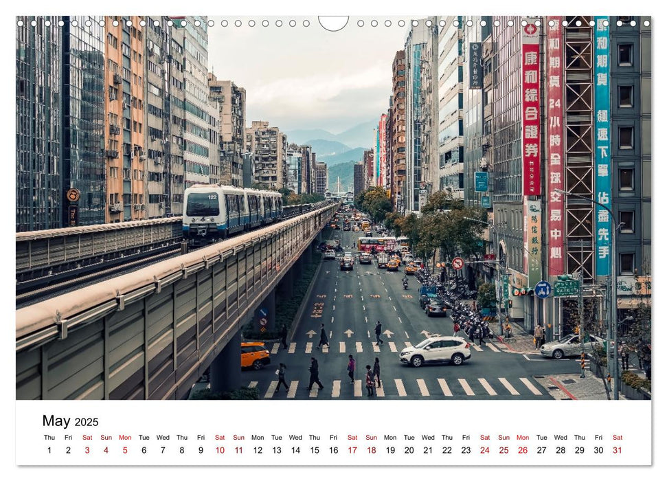 A Journey In Taipei (CALVENDO Monthly Calendar 2025)