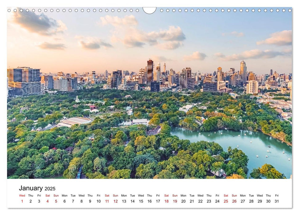 Marvelous Bangkok (CALVENDO Monthly Calendar 2025)