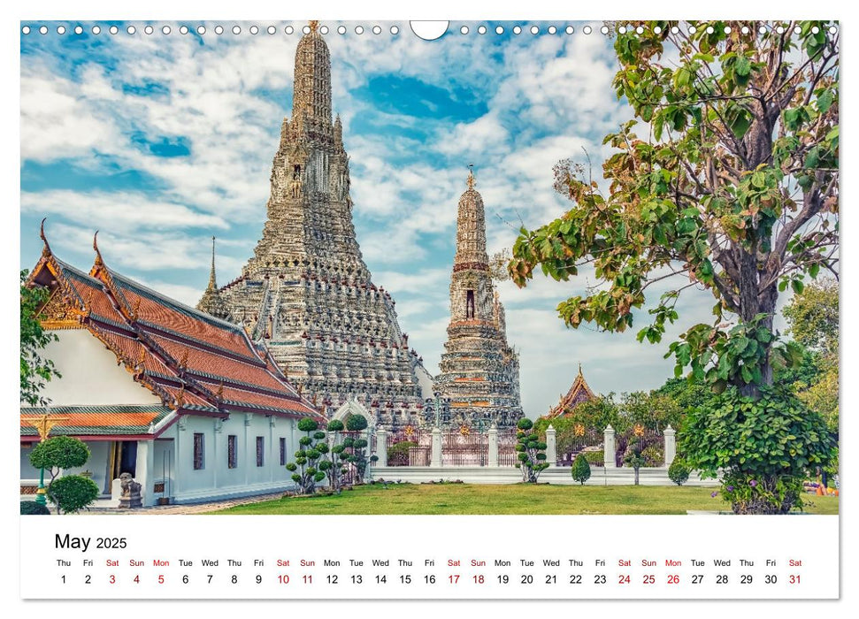 Marvelous Bangkok (CALVENDO Monthly Calendar 2025)