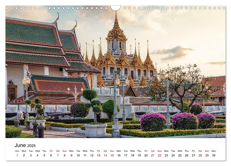 Marvelous Bangkok (CALVENDO Monthly Calendar 2025)