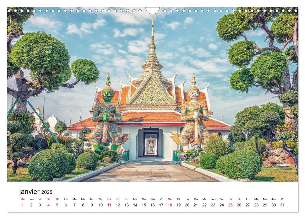 Surprenante Bangkok (CALVENDO Calendrier mensuel 2025)