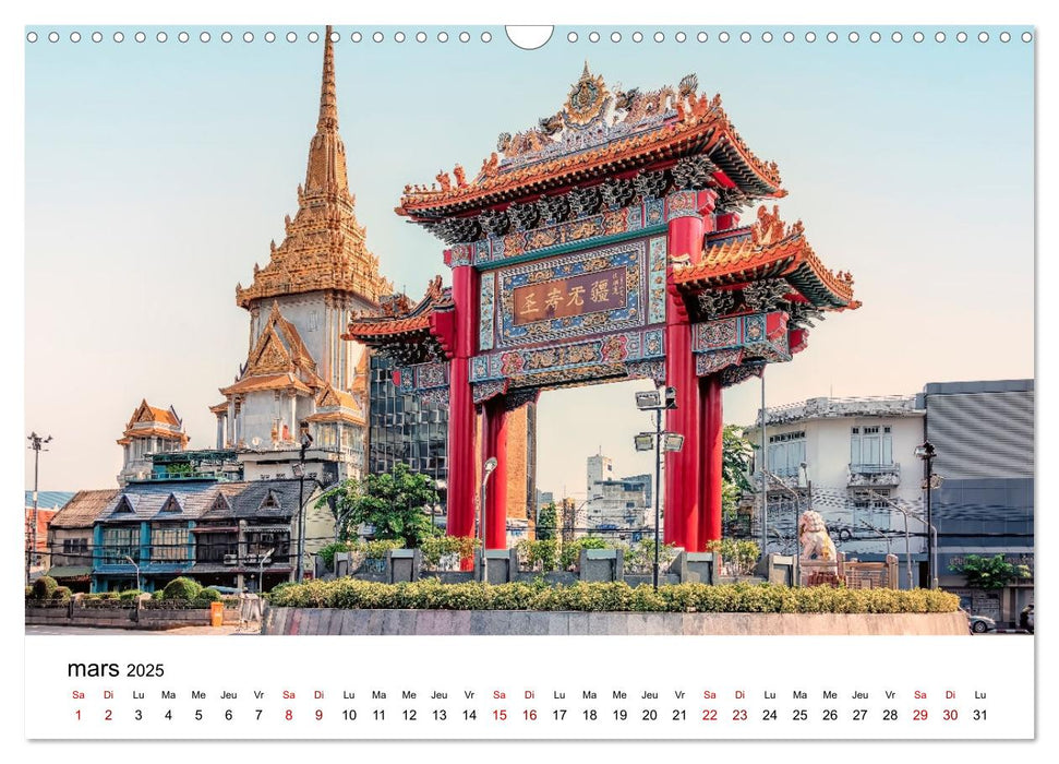 Surprenante Bangkok (CALVENDO Calendrier mensuel 2025)