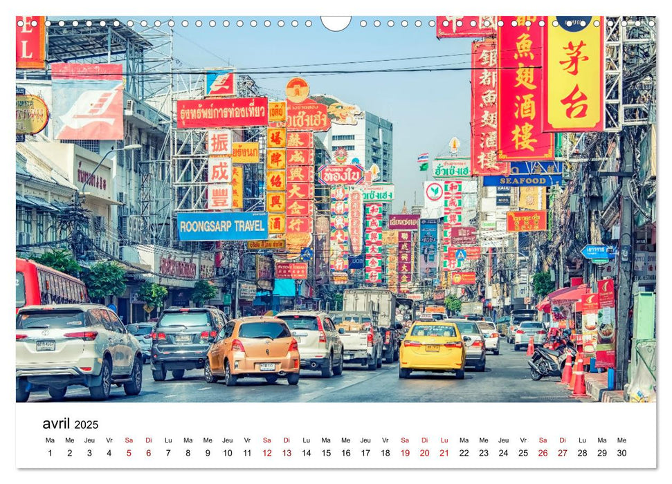 Surprenante Bangkok (CALVENDO Calendrier mensuel 2025)