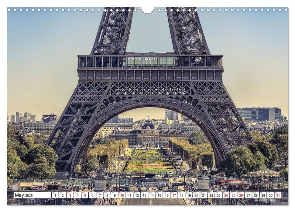 THE BEAUTY OF PARIS (CALVENDO Monthly Calendar 2025)