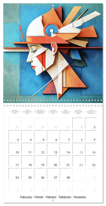 Artistry in Origami (CALVENDO Monthly Calendar 2025)