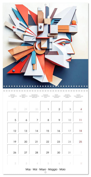 Artistry in Origami (CALVENDO Monthly Calendar 2025)