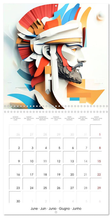 Artistry in Origami (CALVENDO Monthly Calendar 2025)