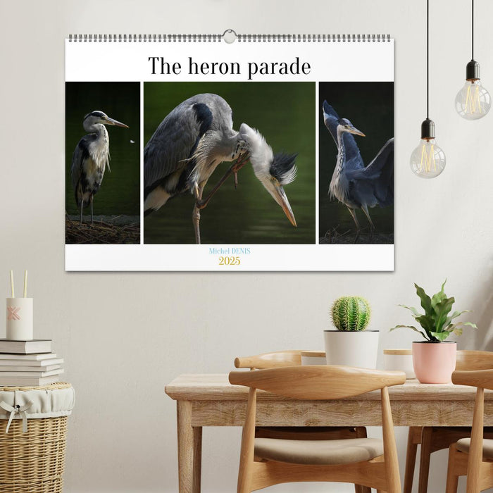 The heron parade (CALVENDO Monthly Calendar 2025)