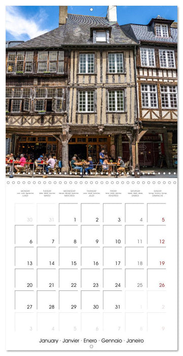 France - Brittany (CALVENDO Monthly Calendar 2025)