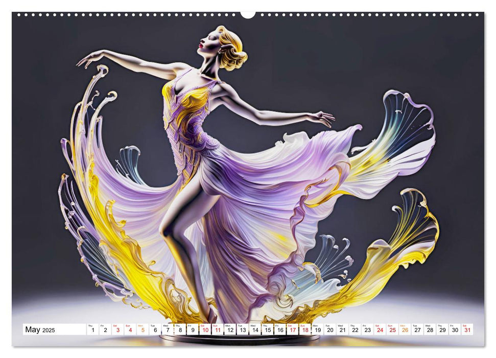 Elegant dancers (CALVENDO Monthly Calendar 2025)