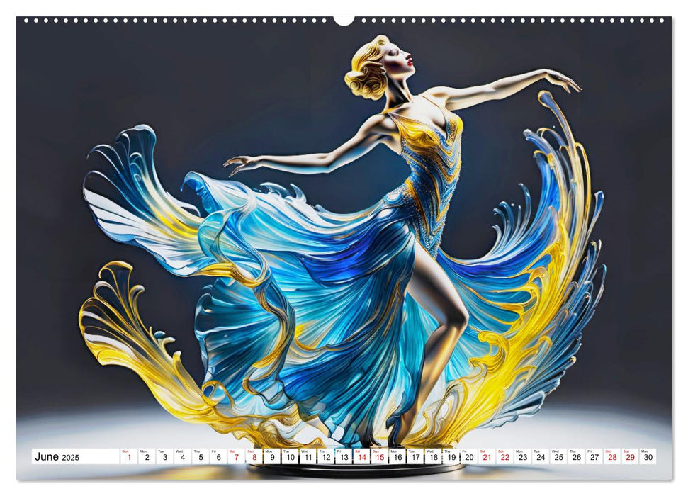 Elegant dancers (CALVENDO Monthly Calendar 2025)