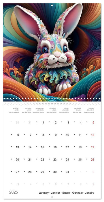 La joie animale (CALVENDO Calendrier mensuel 2025)