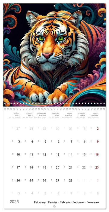 La joie animale (CALVENDO Calendrier mensuel 2025)