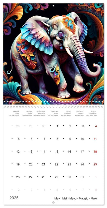 La joie animale (CALVENDO Calendrier mensuel 2025)