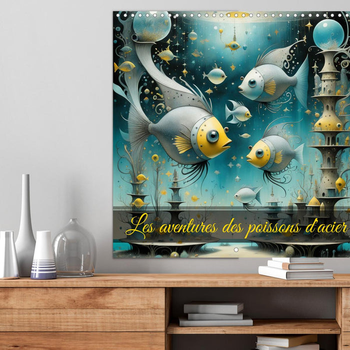 Les aventures des poissons d'acier (CALVENDO Calendrier mensuel 2025)