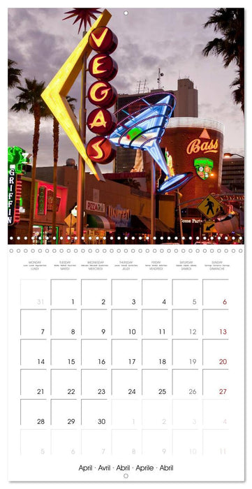 USA - Las Vegas (CALVENDO Monthly Calendar 2025)